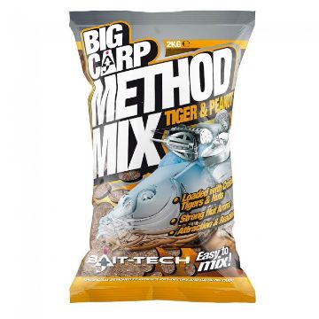 Bait Tech Big Carp Method Mix Tigar & Peanut 2kg Bait Tech Big Carp Method Mix Tigar & Peanut 2kg