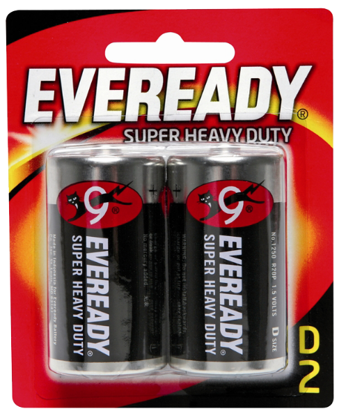 Eveready D2 Batteries 2 Pack
