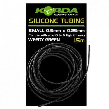 Korda Silicone Tubing 0.5mm x 0.25mm Weedy Green Korda Silicone Tubing 0.5mm x 0.25mm Weedy Green