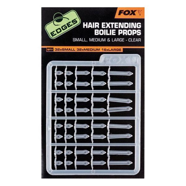 Fox Hair Extending Boilie Props (Small, Medium & Large) Clear