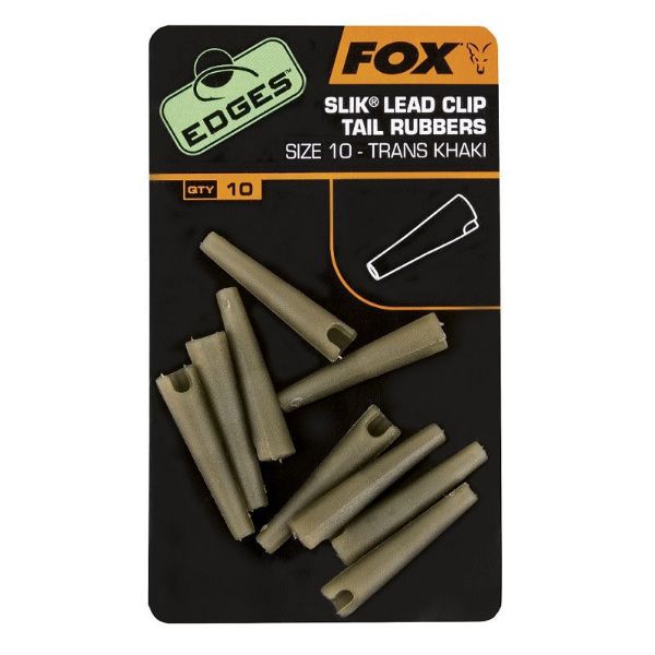 Fox Slik Lead Tail Rubbers Size 10
