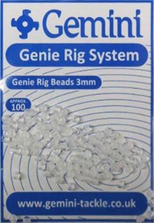 Perline Gemini Genie 4mm Per Montature Pesca In Mare - 100 Pezzi - Colore Lumi