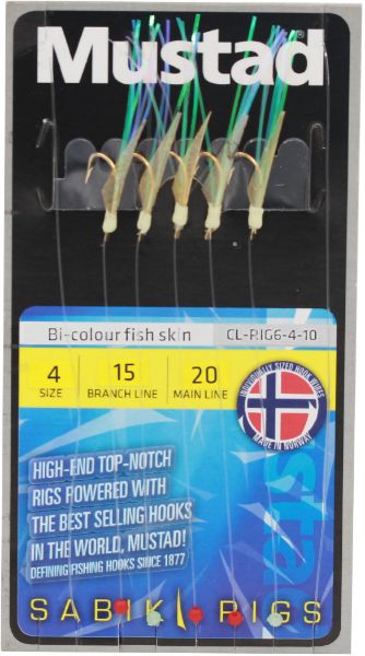Mustad Bi-color Fish Skin H8 ML20lb