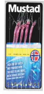 Mustad Mini Shrimp Fluo Pink H4 ML20lb Mustad Mini Shrimp Fluo Pink H4 ML20lb