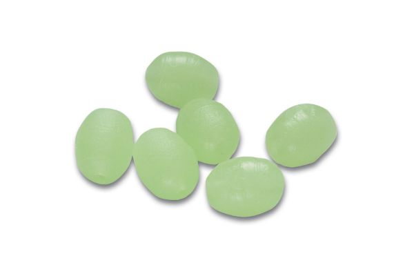 GLOW OVAL BEADS 4X5MM 100X10