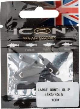 ICON Large Conti Clip 16kg/36lb 10pk ICON Large Conti Clip 16kg/36lb 10pk