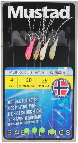 Mustad Multicolor Shrimp H4 ML20lb