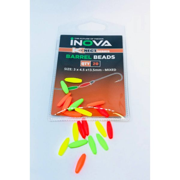 INOVA Barrel Beads Mixed Colour