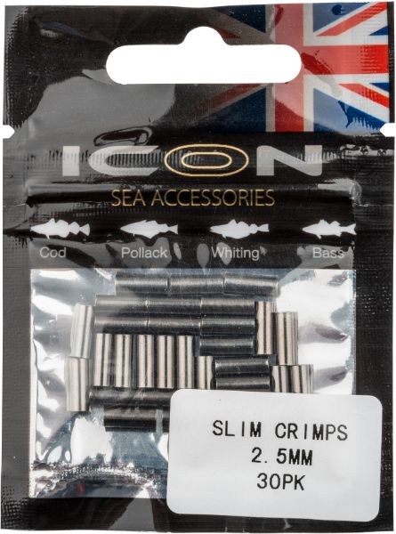 ICON Slim Crimps 2.5mm 30pk