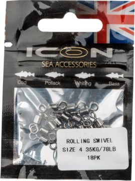 ICON Rolling Swivel S4 35kg/78lb 18pk ICON Rolling Swivel S4 35kg/78lb 18pk
