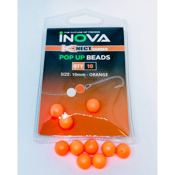 INOVA Pop Up Floating Beads Orange 10mm