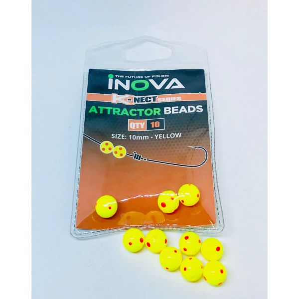 INOVA Attractor Beads Yellow 10mm