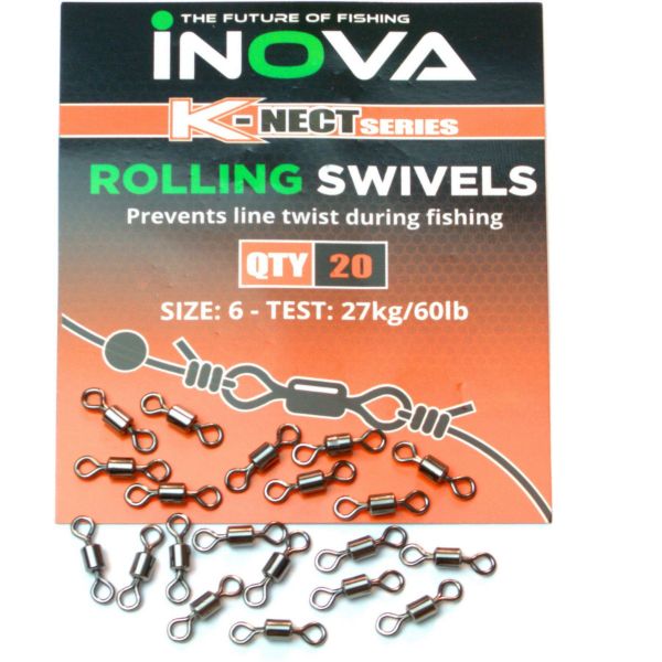 INOVA Rolling Swivels Size6 10PK