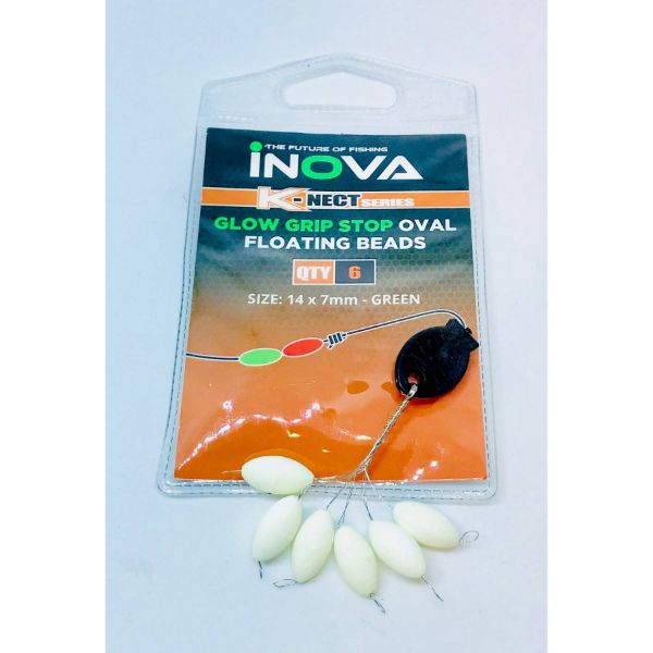 INOVA Grip Stop Oval Pop Up 14x7mm Green