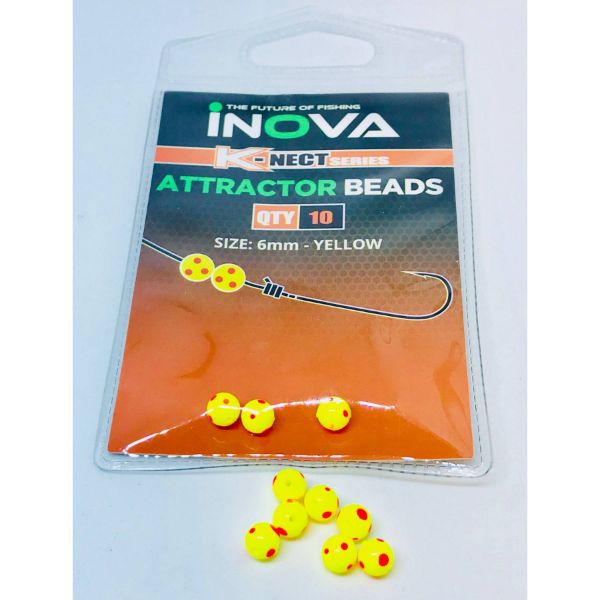 INOVA Attractor Beads Yellow 6mm