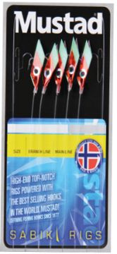 Mustad Red Piscator rig H4 ML20lb Mustad Red Piscator rig H4 ML20lb