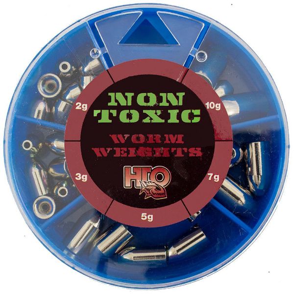 Picture of HTO Worm Weights Mixed