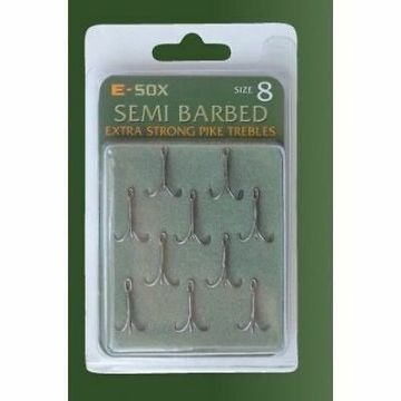 E-sox Semi Barbed Pike Trebles E-sox Semi Barbed Pike Trebles