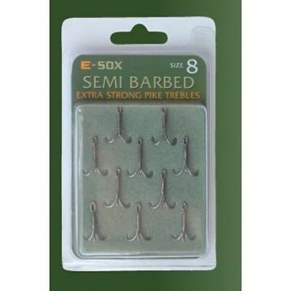 Picture of E-sox Semi Barbed Pike Trebles