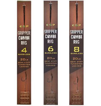 ESP Gripper Combi Rig Brown Barbless ESP Gripper Combi Rig Brown Barbless