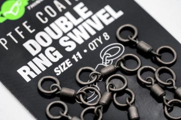 Korda PTFE Coated Double Ring Swivel Size 11 Korda PTFE Coated Double Ring Swivel Size 11