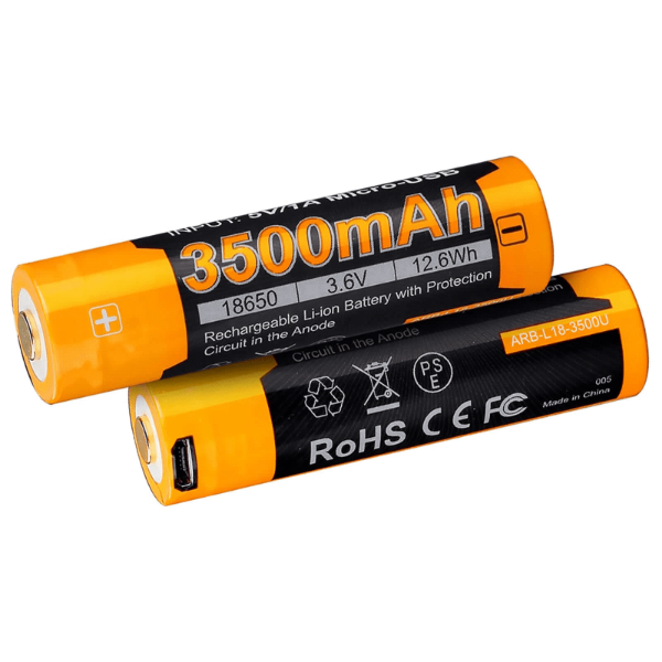Fenix 18650 USB Rechargeable 3500 mAh Li-ion Protected Battery