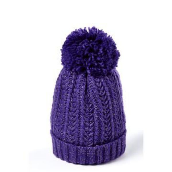 Pro Climate Ladies Waterproof & Windproof Hat With Pom (Purple)