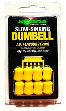 Korda SLOW SINKING Dumbells I.B Flavour 12mm Korda SLOW SINKING Dumbells I.B Flavour 12mm