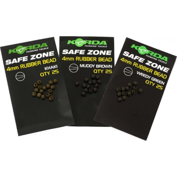 Korda Safe Zone 4mm Rubber Beads Brown