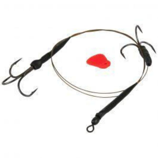 Fox Rage Predator Twin Barbed Treble Trace - Size 6