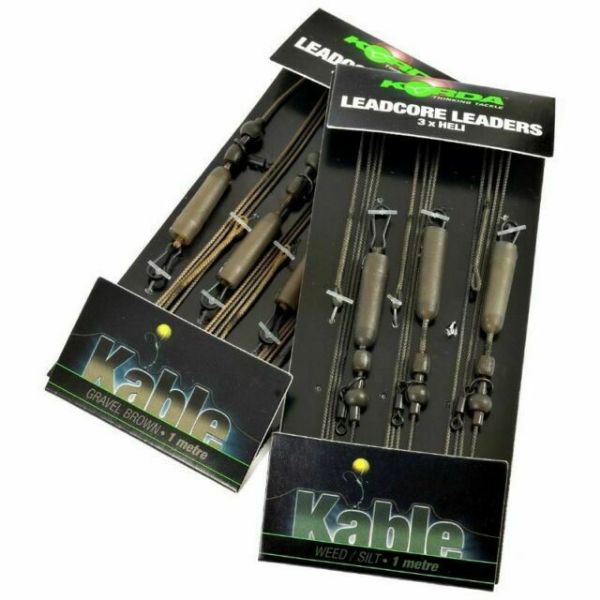 Picture of Korda Leadcore x3 Heli Leader 1M Gravel Brown