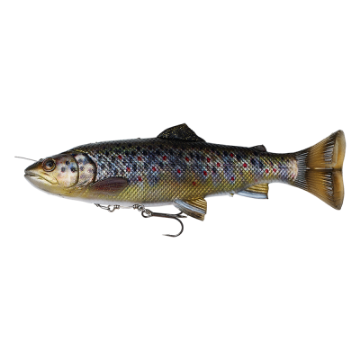 4D LINE THRU PULSE TAIL TROUT 16CM 51G SLOW SINK BROWN TROUT 4D LINE THRU PULSE TAIL TROUT 16CM 51G SLOW SINK BROWN TROUT