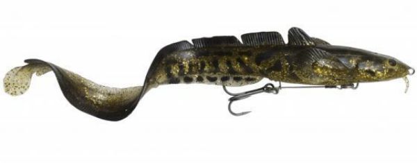 SAVAGE GEAR 3D BURBOT SHALLOW 25CM 70G SLOW SINK GOLD BURBOT