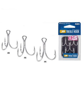 Major Craft Jigpara Treble Hooks Silver Major Craft Jigpara Treble Hooks Silver