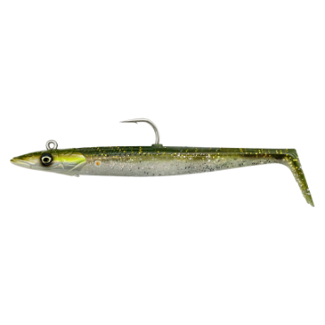 SANDEEL V2 14CM 33G SINKING GREEN SILVER 2+1 SANDEEL V2 14CM 33G SINKING GREEN SILVER 2+1