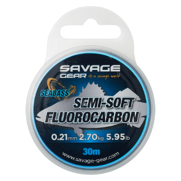 SEMI-SOFT FLUOROCARBON SEABASS 30M 0.25MM 3.66KG 8.06LB CLEAR SEMI-SOFT FLUOROCARBON SEABASS 30M 0.25MM 3.66KG 8.06LB CLEAR