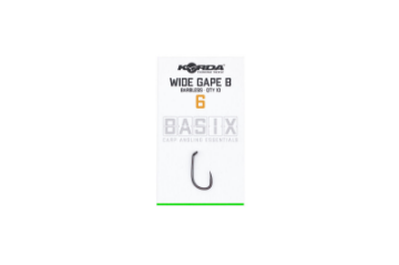 Korda Basix Wide Gape Size 6 Barbless Korda Basix Wide Gape Size 6 Barbless