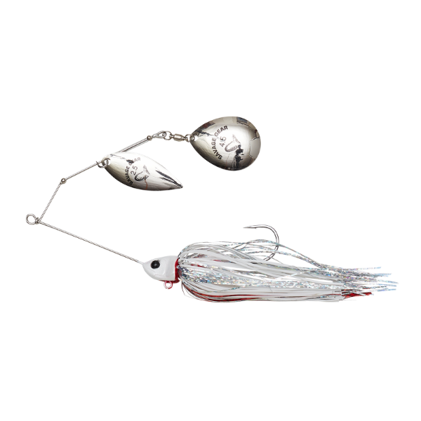 SAVAGE GEAR DA'BUSH SPINNERBAIT 14CM 21G SINKING WHITE SILVER HOLO