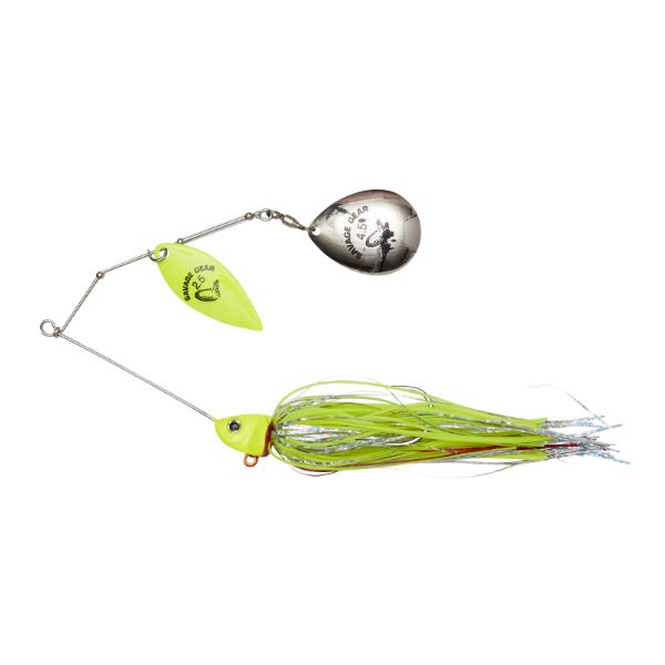 SAVAGE DA'BUSH SPINNERBAIT 14CM 21G SINKING YELLOW SILVER HOLO