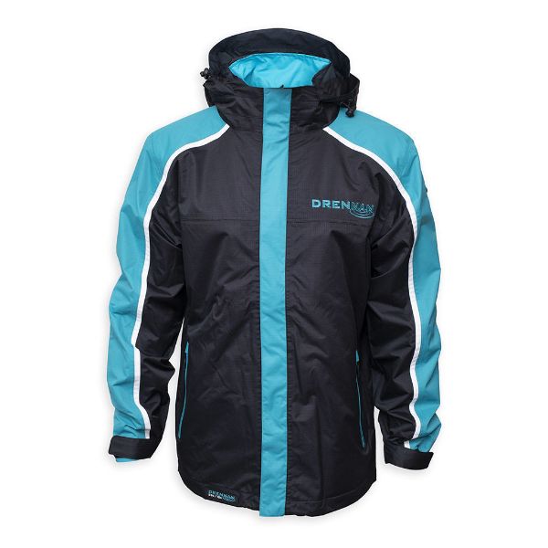 DRENNAN 25K WATERPROOFS JACKET AQUA/BLACK