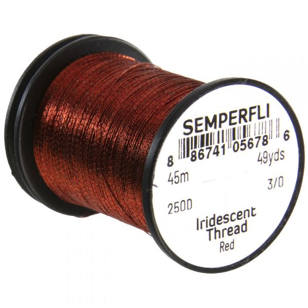 Semperfli Iridescent Thread Red