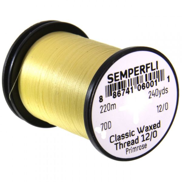 Semperfli Classic Waxed Thread 12/0 240 Yards Primrose