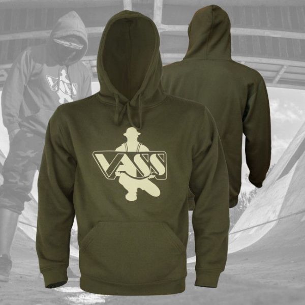 Vass Classic Print Hoody Khaki