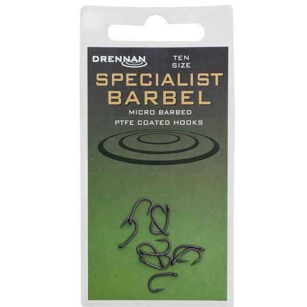 DRENNAN SPECIALIST BARBEL HOOKS , BARBED