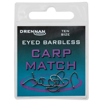 DRENNAN CARP MATCH HOOKS , BARBLESS DRENNAN CARP MATCH HOOKS , BARBLESS