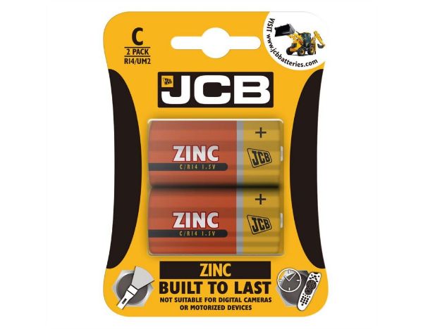 JCB C Battery 2 Pack Zinc