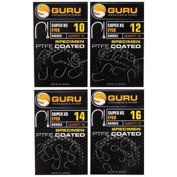 Guru Super XS Eyed Hooks Barbed Guru Super XS Eyed Hooks Barbed