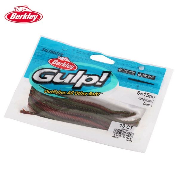 Berkley Gulp Sandworm - Camo 15cm