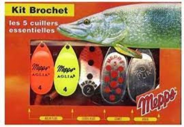 Mepps Piker Kit - 6 Lure Set For Trophy Pike Fishing