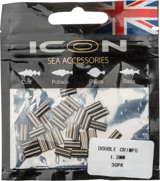 Icon Double Crimps 1.3mm 30pk